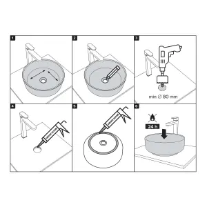 White Ceramic Oval Countertop Bathroom Wash Basin Sink