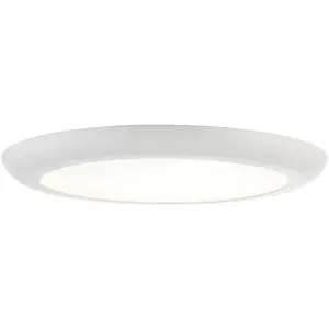 2 PACK Ultra Slim Recessed Ceiling Downlight - 18W Cool White LED - Matt White