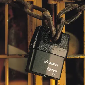 Master Lock Proseries Laminated Steel Black Closed shackle Padlock (W)67mm