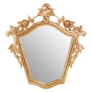 Interiors by Premier Marseille Gold Finish Tapered Wall Mirror