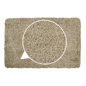 JVL Kensington Machine Washable Barrier Doormat 50x75cm Brown