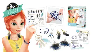 Make Your Own Dreamcatcher Jewellery Weaving Craft Necklace Earring Bracelet Set