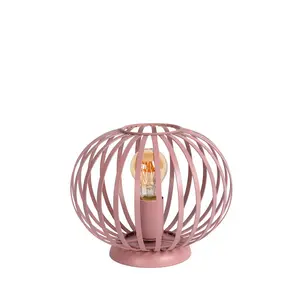 Lucide Merlina Modern Table Lamp Children 25.5cm- 1xE27 - Pink