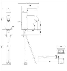 GoodHome Hoffell Basin Mono mixer Tap