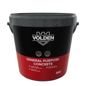 Volden General Purpose Concrete, 5kg Tub - Requires mixing before use