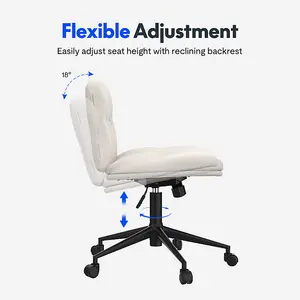 FlexiSpot U-shaped Design Support Ergonomic Office Chair Light Brown