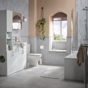 Ideal Standard Tesi White Slim Back to wall Oval Toilet set with Soft close seat & Close coupled cistern