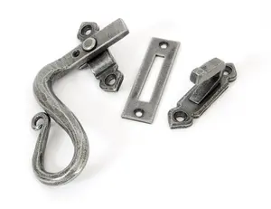 From The Anvil Pewter Locking Shepherd's Crook Fastener - LH