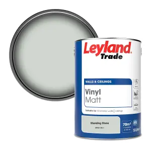 Leyland Trade Vinyl Matt Walls & Ceilings Emulsion Paint Standing Stone (PPG1128-1) 5L