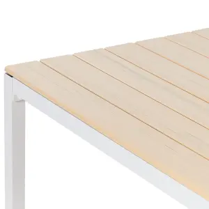 Garden Table Synthetic Material Beige PRATO