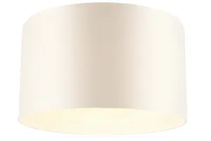 GoodHome Kpezin Cream Fabric dyed Light shade (D)40cm