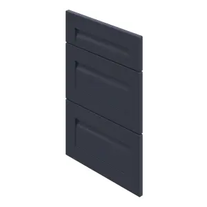 GoodHome Garcinia Matt navy blue 3 drawer front, Pack of 1 (H)715mm (W)497mm (T)20mm