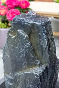 Kelkay Snowdonia Monolith with Lights Mains Plugin Powered Water Feature