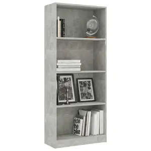 Attwood Bookcase Sonoma Oak/White / 142cm H x 60cm W x 24cm D