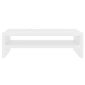 vidaXL Monitor Stand White 42x24x13 cm Engineered Wood