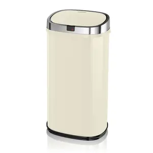 Chroma 42 Litre Motion Sensor Rubbish bin Cream