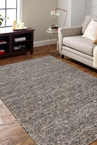 NEPAL 2100 stone, grey - woolen, double-sided, natural 120x170 cm