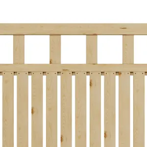 Garden Gate Wooden Fence Door with Door Latch for Home Yard 120cmW x 120cmH