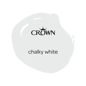 Crown Breatheasy Chalky white Matt Emulsion paint, 40ml