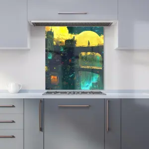 Elena Sable: 00058 Premium Glass Kitchen Splashback W600mm x H650mm