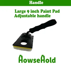 Paint Pad Kit - Applicator Painting and Decorating Pad for Walls and Ceilings Includes Extension Pole