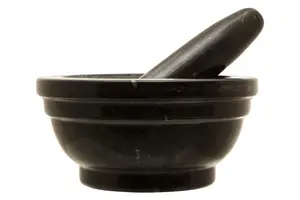 Maison by Premier Salerno Brown Marble Mortar And Pestle