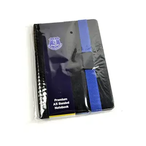 Everton FC Premium A5 Notebook Black/Royal Blue (A5)