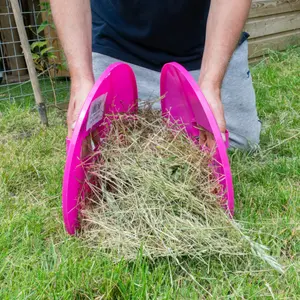 garden leaf grabbers,hand held tidy rake picker,leaf collector/grab (rose pink)