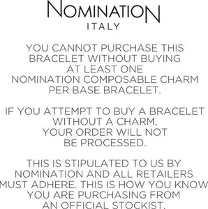 Nomination Charm (Silver) Starter Bracelet Size: 13Cm/15 Links