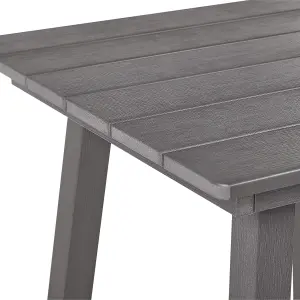 Garden Table Wood Dark Grey ADIRONDACK