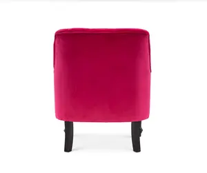 Velvet Pink Armina Accent Chair