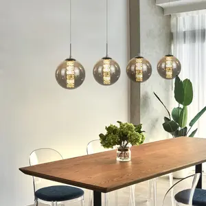 Unusual Ariya 4-Light Pendant Grey