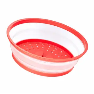 Collapsible Colander Microwave Plate Cover Splatter Guard Kitchen Strainer Sieve