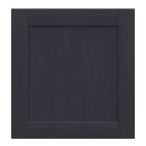 Alpinia Matt midnight navy wood effect Shaker Appliance Cabinet door (W)600mm (H)626mm (T)18mm