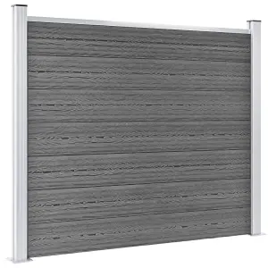 Berkfield Fence Panel WPC 180x146 cm Grey