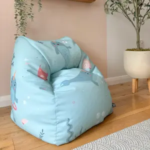 rucomfy Printed Indoor Under The Sea Kids Snuggle Chair Beanbag