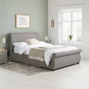 Birlea Lancaster King Bed Frame In Grey