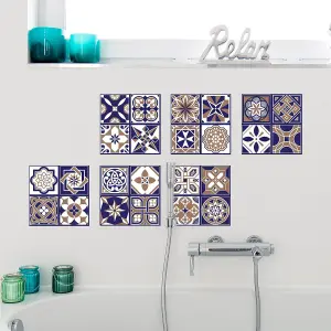 Walplus Royal Tile Stickers Tiles Backsplash for Kitchen,Room PVC