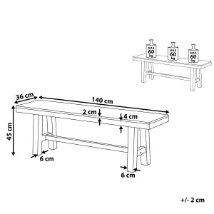 Garden Bench SCANIA Acacia Wood White