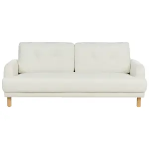 Fabric Living Room Set Off-White TUVE