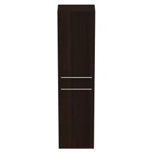 Ideal Standard i.life A Tall Matt Coffee Oak effect Single Wall-mounted Bathroom Cabinet (H)160cm (W)40cm