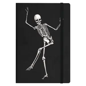 Grindstore Dancing Skeleton A5 Notebook Black/White (A5)