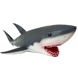 Bwnh 54 CM Large White Shark Toy Soft Rubber Sea Animal