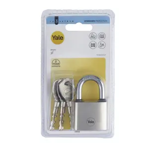 Yale Medium duty Block Iron Disc Open shackle Padlock (W)40mm