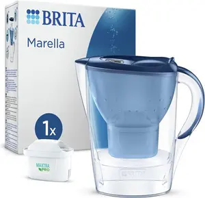 BRITA Marella Water Filter Jug Blue 2.4L