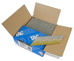 Tacwise 1125 2.8 / 65mm Extra Galvanised Framing Nails D Head 34 degrees Collated, 3300