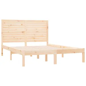 Berkfield Bed Frame Solid Wood 150x200 cm 5FT King Size