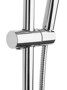 Invena Bathroom Set Showering Column Thermostatic Shower Mixer Pole Chrome Plated Steel