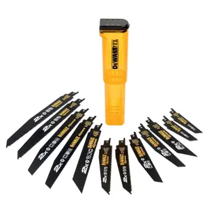 DEWALT DT2441L 2X Life Reciprocating Saw Blade Set, 12 Piece