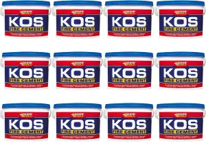 Everbuild KOS Fire Cement, Black, 500 g (Pack of 12)